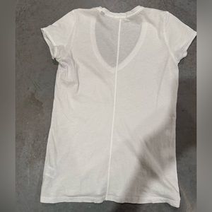 ATM ANTHONY THOMAS MELILLO V-Neck 100% Cotton T-Shirt white size Xs